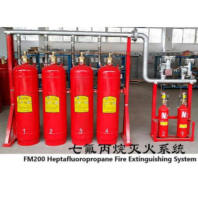 جودة  Gas Suppression System FM200 Cylinder Non Polluting Pipeline Network Type مصنع