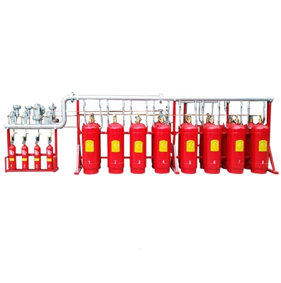 نظام قمع غازات Hfc227ea FM200 الأحمر الخالي من الرائحة