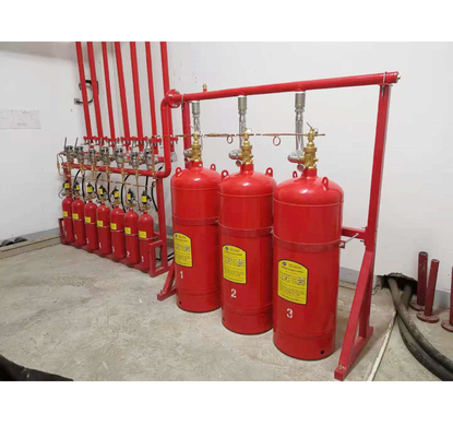 نظام قمع غازات Hfc227ea FM200 الأحمر الخالي من الرائحة