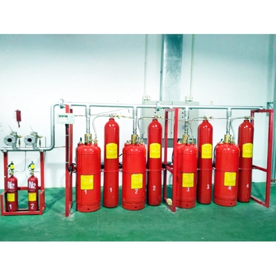 نظام شبكة الأنابيب FM200 عالي السلامة 70L - 180L HFC 227ea نظام مكافحة الحرائق