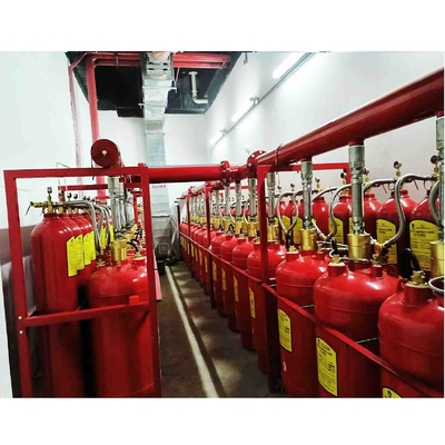نظام تدفق المكبس 90Ltr FM200 معدات مكافحة الحريق