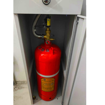 40L 33kg FM200 نظام إطفاء الحريق بالغاز مع حماية متعددة المناطق