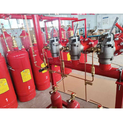 Hfc227ea نظام مكافحة الحرائق الأسطوانة 4.2mpa / 5.6mpa إدارة المناطق الاختيارية