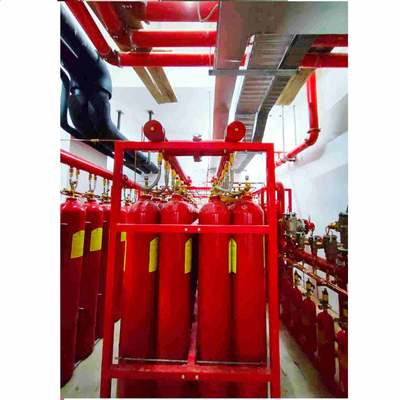 IG 100 نظام مكافحة الحرائق للغازات الخاملة مع 70L - 90L نوع شبكة الأنابيب