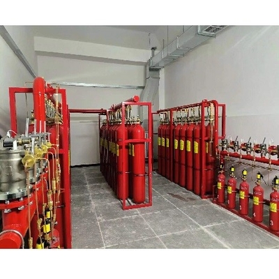 IG100 نظام إطفاء الحريق الأحمر سلندر 15MPa ضغط العمل 20MPa