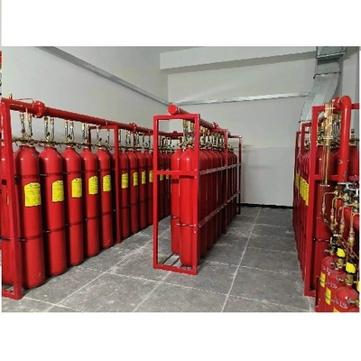 IG100 نظام إطفاء الحريق الأحمر سلندر 15MPa ضغط العمل 20MPa