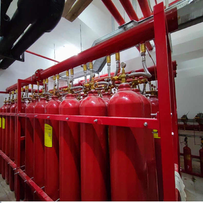 الأحمر 70L - 90L IG100 نظام مكافحة الحرائق النيتروجين شبكة الأنابيب