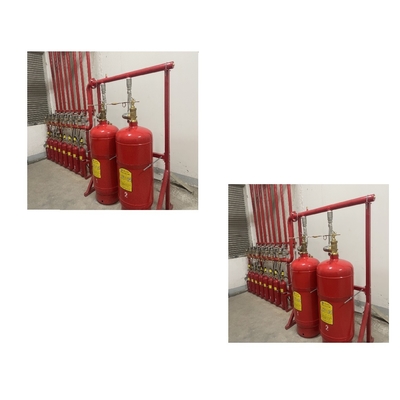 نظام اطفاء الحرائق الغازي 120L الأحمر Fm200 مطفئ حرائق أوتوماتيكي
