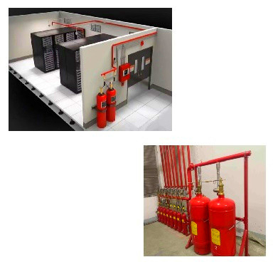 نظام إطفاء الحرائق الغازي FM200 Heptafluoropropane 4.2Mpa / 5.6Mpa ضغط العمل