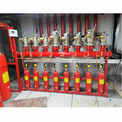 أمان عالي HFC-227ea FM200 نظام تدفق المكبس نظام قمع الغاز شبكة الأنابيب
